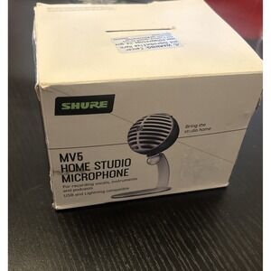 Shure MV5 USB Podcast Vocal Live Stream Digital Condenser Microphone IOS‎